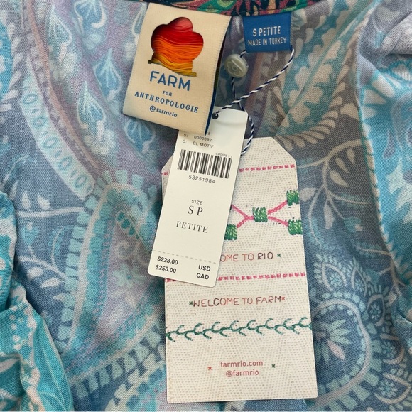 NWT FARM RIO ANTHROPOLOGIE WRAP MIDI DRESS - Picture 15 of 16